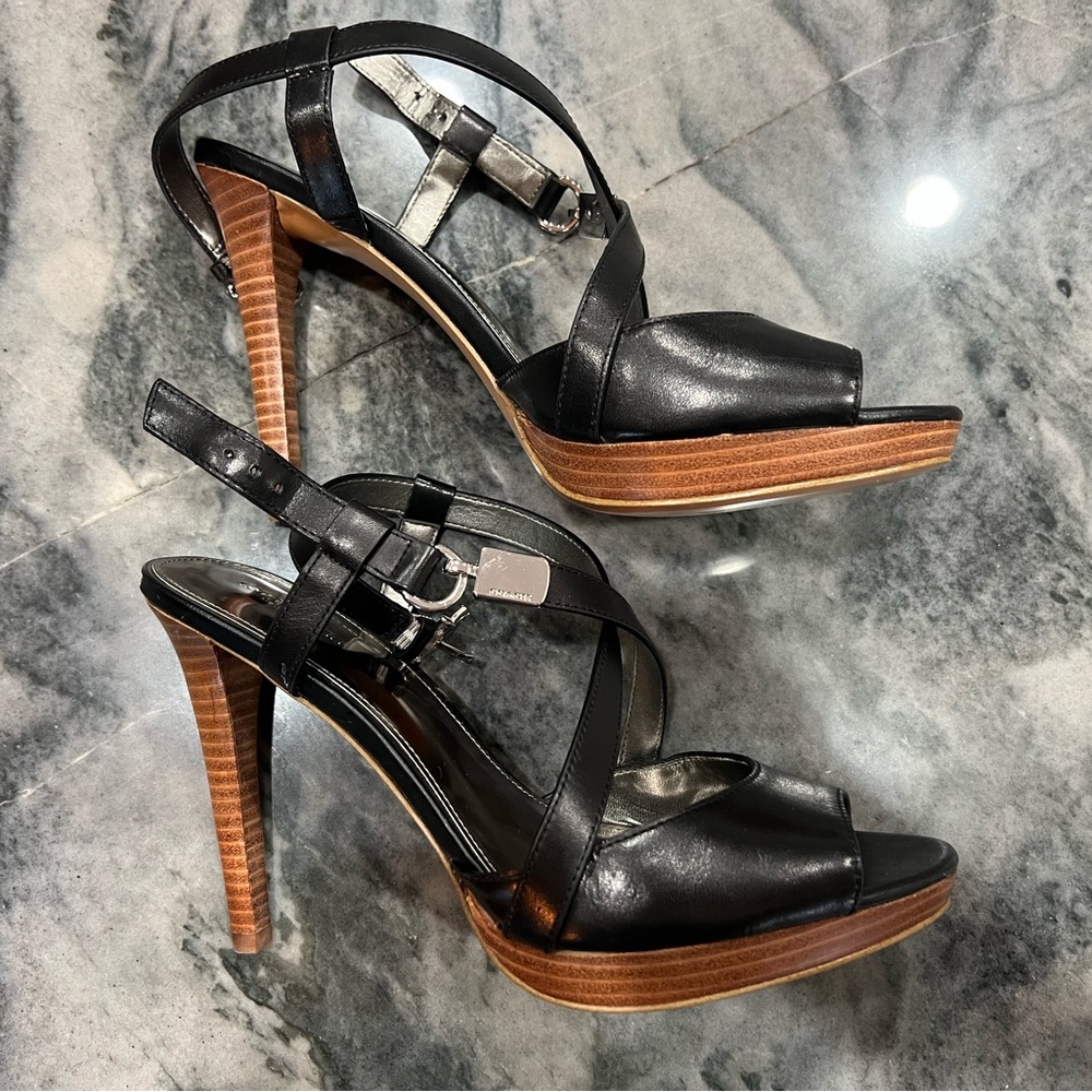 Coach Wendelle classic vegan leather heels